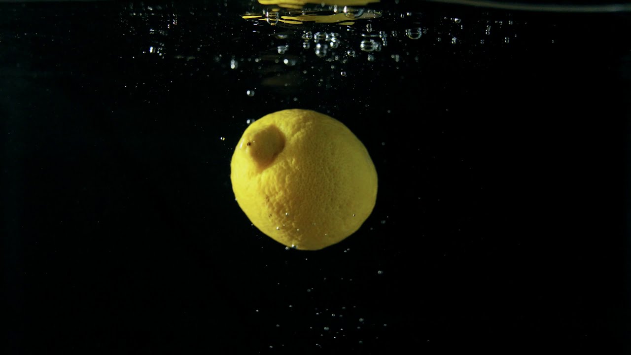 [Best Free] Lemon Drop in Water | Free Video Clip | Free Use | Lemon