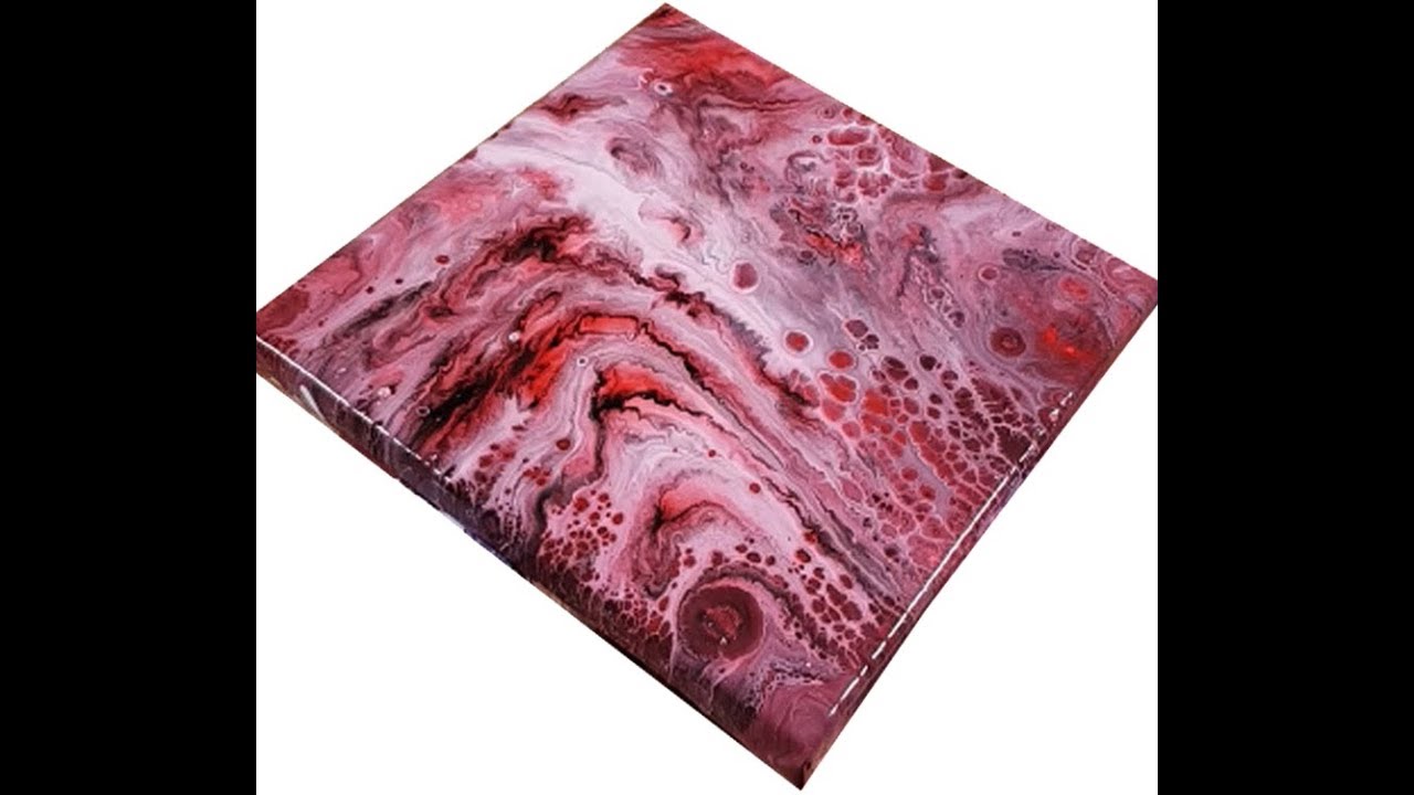 سكب اكريليك وطرق وادوات تساعد في التموجات