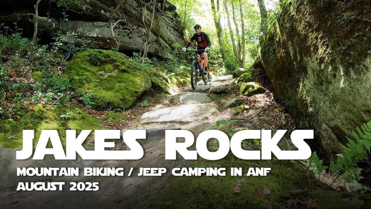 Jakes Rocks Mountain Biking at Jakes Rocks & Jeep Camping in ANF - YouTube