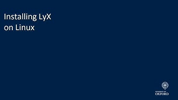 Installing LyX on Linux