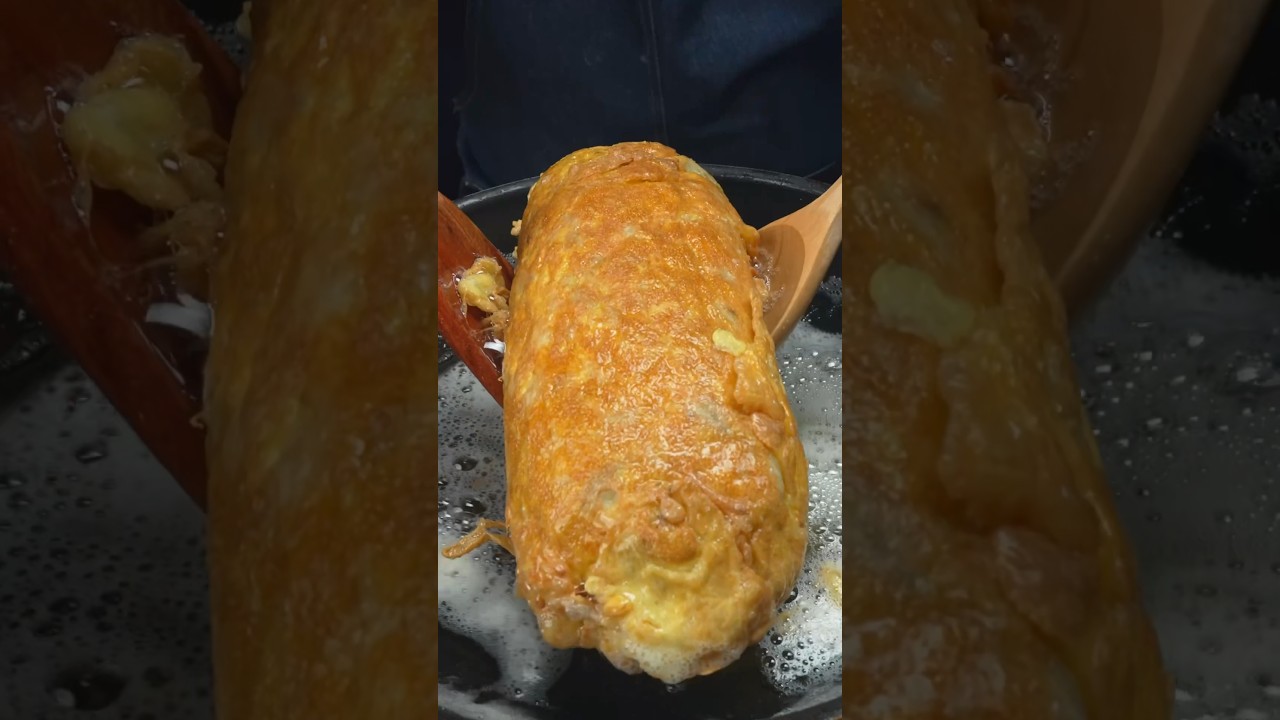 ไข่เจียวปูยักษ์ #shorts #cooking