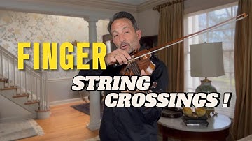 Finger String Crossings on the Violin