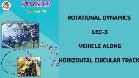 ROTATIONAL DYNAMICS LEC-3 | VEHICLE ALONG HORIZONTAL CIRCULAR TRACK | APPLICATION OF UCM