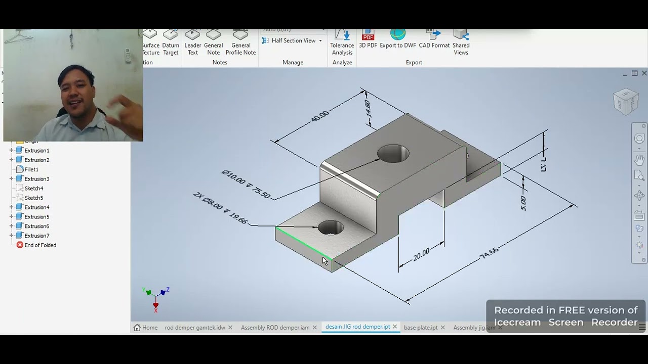 Desain JIG Sederhana ROD Demper - YouTube