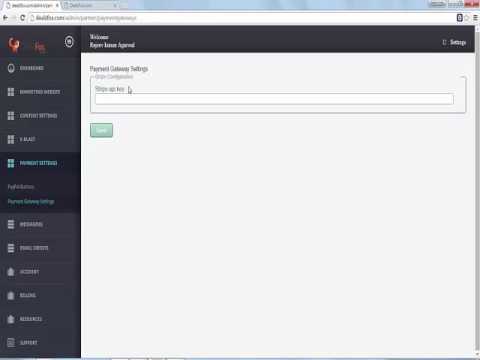 Franchise Admin: Payment settings Payment Gateway settings Section