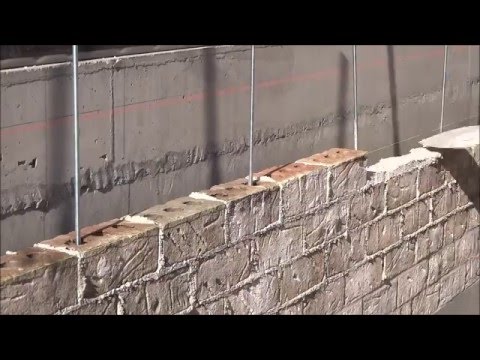 建築用レンガ積み 壁の煉瓦積み Youtube