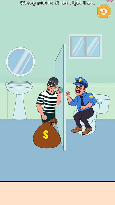 The robber wants to hide his money in the toilet?!🤔😂🤣 #impossibledate2 #trending #viral🔥