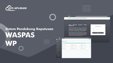 Source Code Aplikasi Sistem Pendukung Keputusan (SPK) Perbandingan Metode WASPAS Dan WP