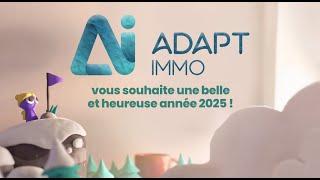 Toute Léquipe Dadapt Immo Vous Souhaite Une Belle Et Heureuse Année 2025
