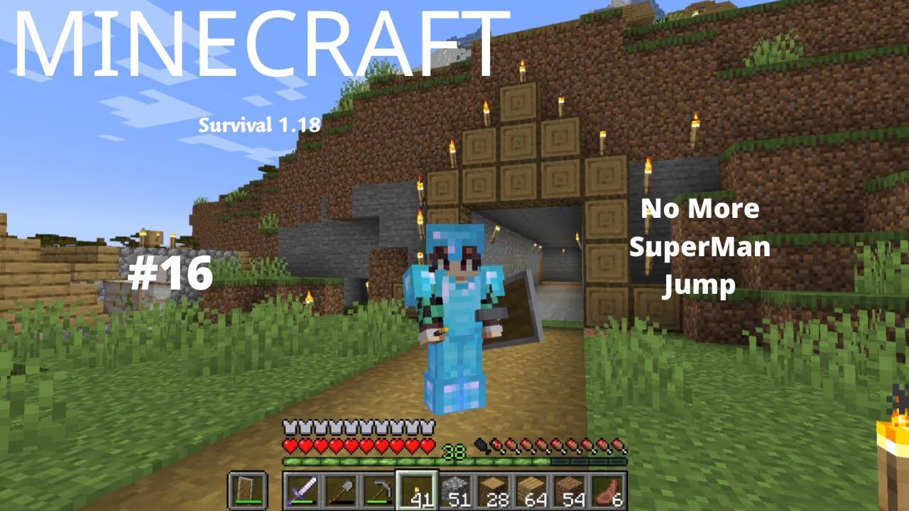 HolyShirt Play Minecraft 1.18 Survival Let's play #16 | No More Superman Jump