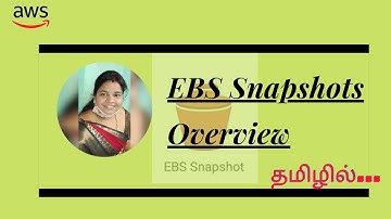 EBS Snapshots Overview | How does EBS Snapshot work? AWS Recap  #Sumathi
