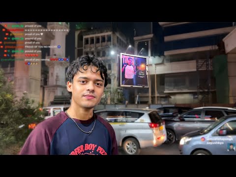 VANSHAJ SINGH ON A BILLBOARD IN MUMBAI Irl Stream