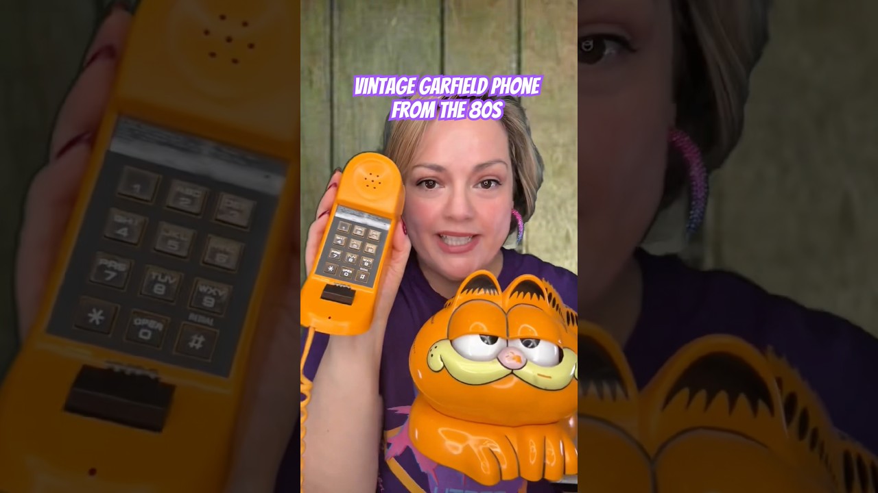 Vintage Garfield phone from the 80s is iconic. #80snostalgia