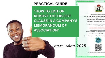 How to Edit or Remove the Object Clause in a Company