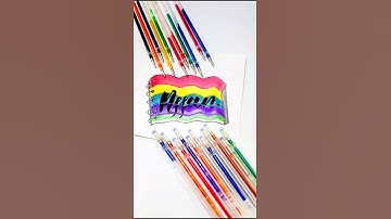 #namecalligraphy #nameart #coloring | Name | Affan | Calligraphy.