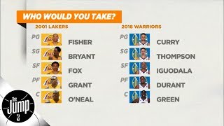 The jump crew breaks down kobe bryant's latest comments that he would
take 2000-01 los angeles lakers against any team ever, and debate
whether ...