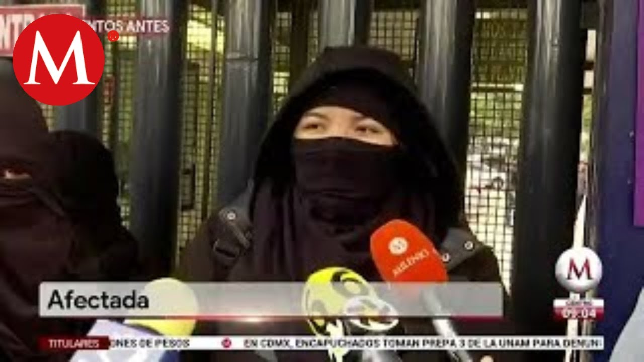 Encapuchados toman Prepa 3 de la UNAM; acusan acoso sexual