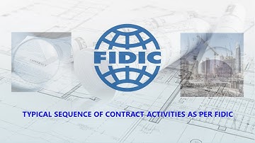 Typical Sequence of Contract Activities as per FIDIC