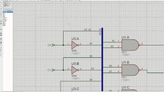 ISIS (Proteus 7.6) Simple digital circuit