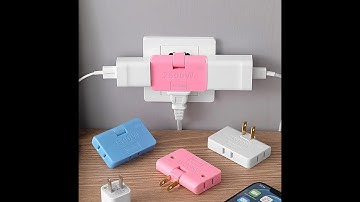 180 degrees 3 in 1 rotatable socket converter