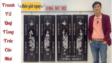 Báo giá bộ tranh tứ quý khảm bốn mùa tùng cúc trúc mai