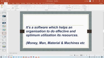 Class 1 # SAP Introduction