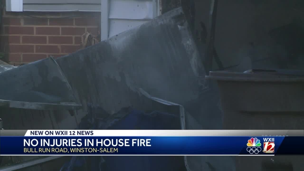 Winston-Salem crews on scene of house fire with heavy smoke and flames ...