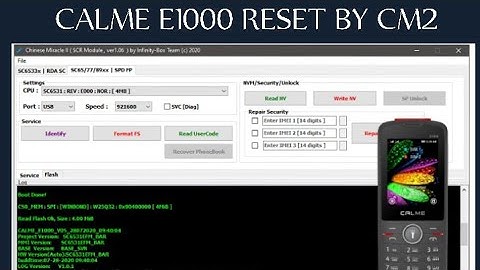 CALME E1000 |SPD6531| Password Reset |CM2 SCR|