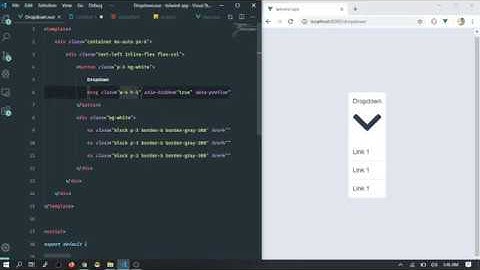 Create Dropdown Vue Tailwindcss