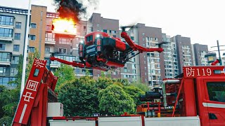 Fire fighting UAV debut！消防无人机闪亮登场！