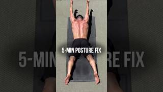 Fix Your Posture & Neck Pain in 5 Minutes #homeworkout #posturefix #backpain #posturecorrection