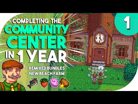 Completing the Community Center in 1 YEAR w/Remixed Bundles 🌱 Stardew Valley 1.5 Update 1