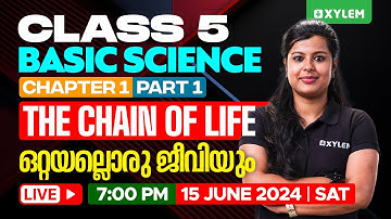 Class 5 Basic Science | Chapter 1: The Chain Of Life - Part 1 / ഒറ്റയല്ലൊരു ജീവിയും | Xylem Class 5