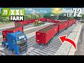 How I Built The World’s Longest & Biggest ROAD TRAIN | The XXL FARM #72 | Farming Simulator 25