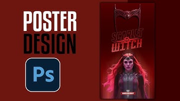 Scarlet Witch Simple Poster - Poster Design - Adobe Photoshop Tutorial