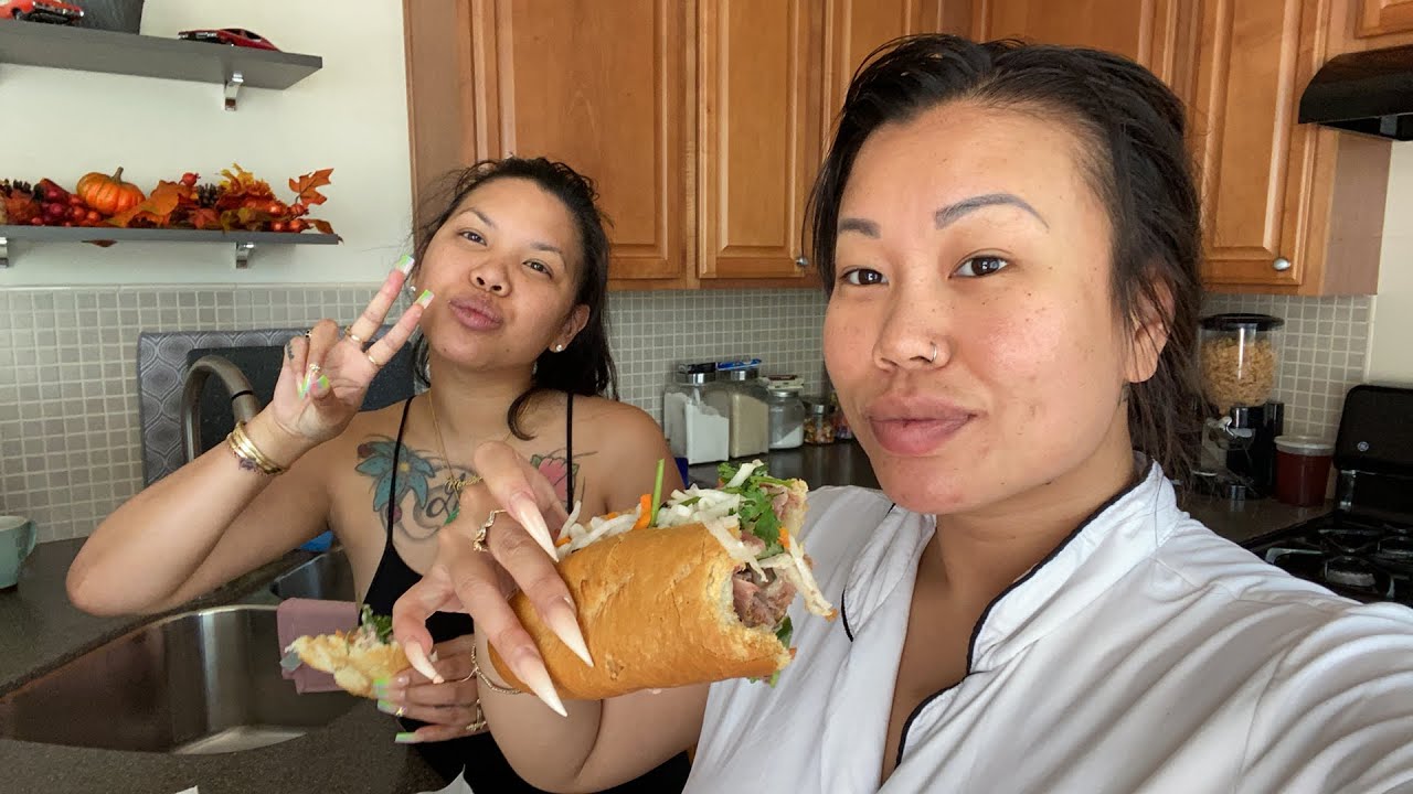 Banh mi mukbang