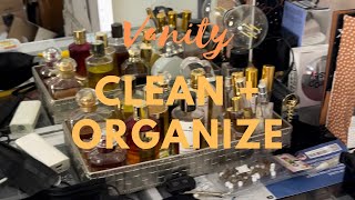 Vanity Tour\Organize Vlog | A Relaxing Clean w. me + Vanity Tour