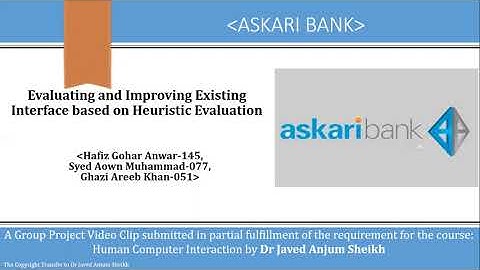 #askari #bank: Evaluating & Improving Existing Interface based on Heuristic Evaluation