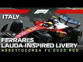 F1 2025 ItalianGP First look at Ferrari’s Lauda-inspired livery on Assettocorsa|#Assettocorsa #F1
