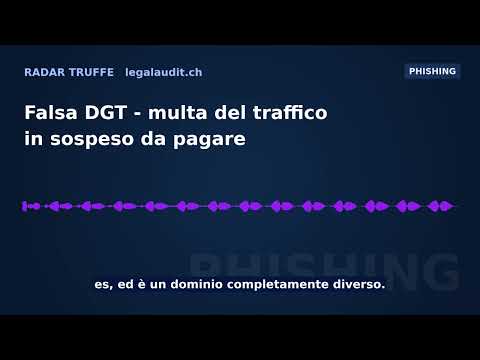 Falsa DGT — multa del traffico in sospeso da pagare