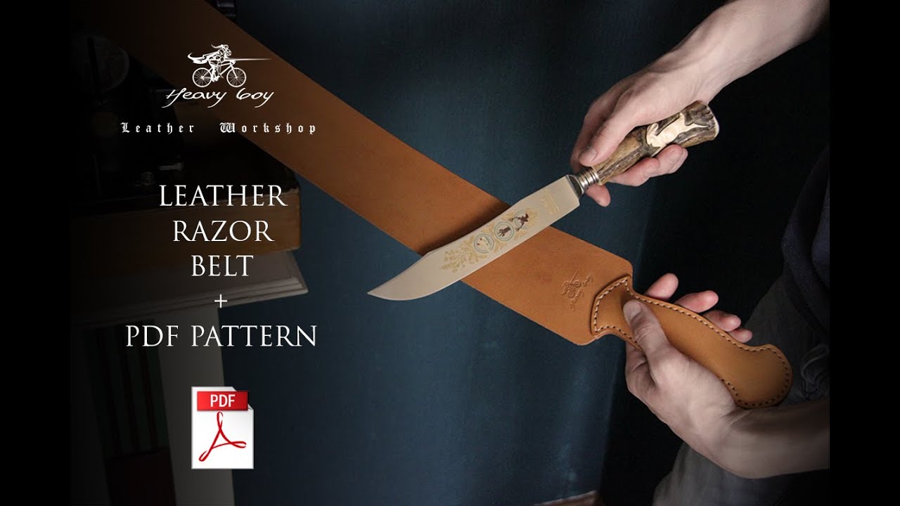 Кожаный ремень для правки бритвы своими руками + выкройка PDF / Сделай ...