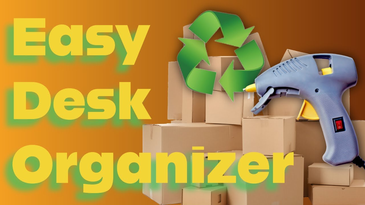 Как я сделала простой органайзер для рабочего стола с держателем для салфеток