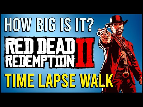 How Big Is Red Dead Redemption 2? | A Time Lapse Walk Across The Five States
