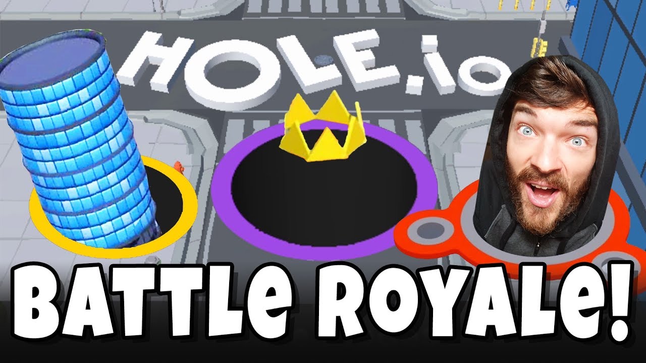 LET'S PLAY HOLE.IO *NEW IO GAME* BATTLE ROYALE GAMEPLAY ON ANDROID