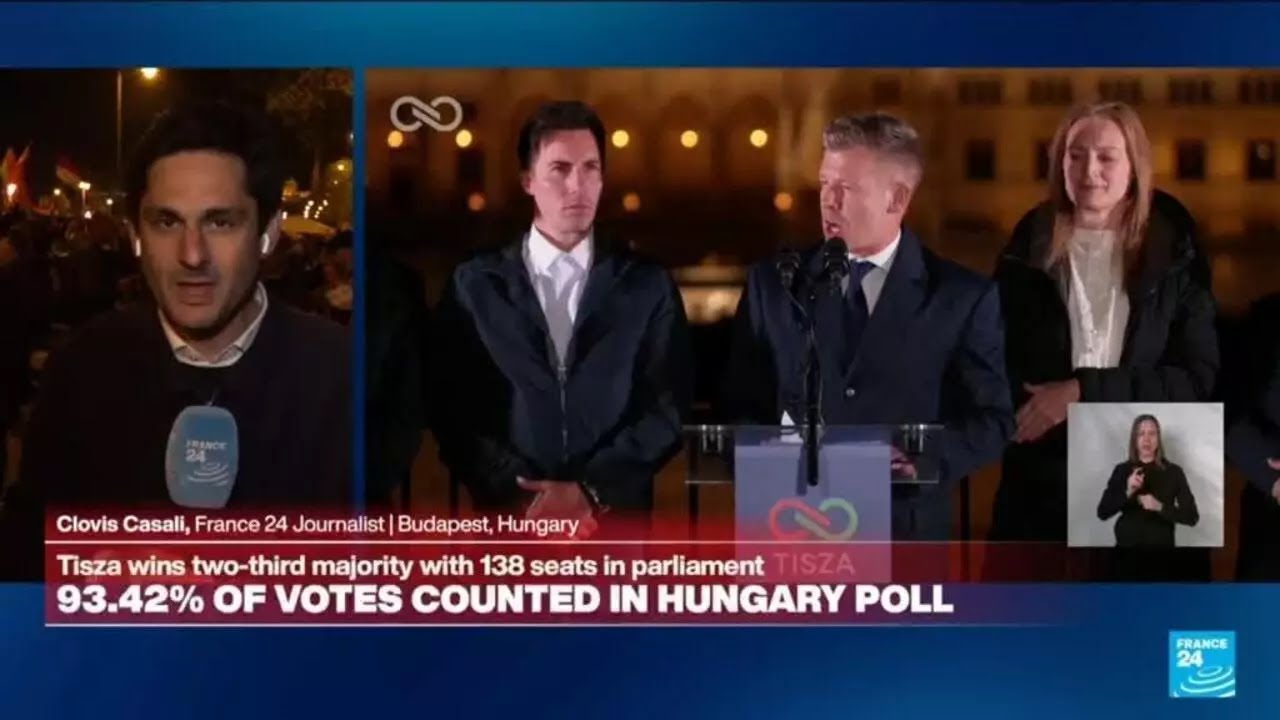 Hungarian election-winner Magyar declares landslide victory • FRANCE 24 English