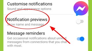 How to Turn off Notification previews in Messenger | Messenger me Previews Band Kaise Kare
