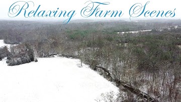 Relaxing Farm Scenes set to Classical music (time lapse and drone footage) #119 | Christmas Music