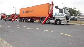 Gs Transport Sidelifter Trailer In Action