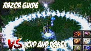 Razor Guide | Game VS Invoker and Void | Гайд на разора !