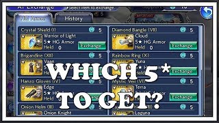 Armor Tokens Exchange Which 5* to Get - Dissidia Final Fantasy Opera Omnia